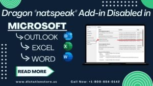 Read more about the article Dragon “natspeak” add-in disabled in Microsoft outlook, word and excel